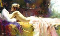 Pino Daeni - Impression oil painting.